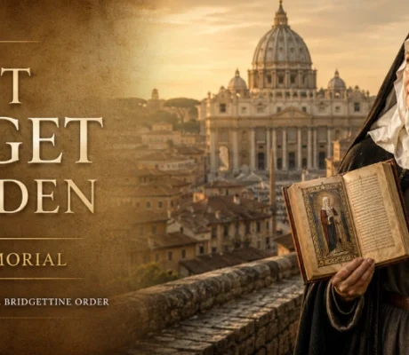 Saint Bridget of Sweden, medieval Catholic mystic, founder of the Bridgettine Order, and Co-Patroness of Europe.