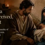 Editorial depiction of the Holy Family in Nazareth representing Catholic teaching on surrogacy and the child as a divine gift.